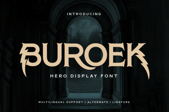 Buroek: The Superhero Display Font for Bold Editorial Design