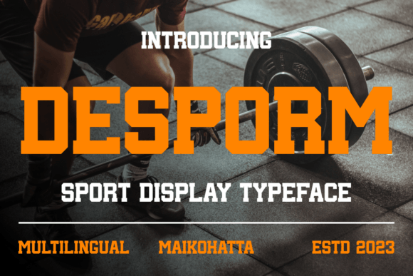 Desporm: The Dynamic Display Typeface for High-Energy Web Design