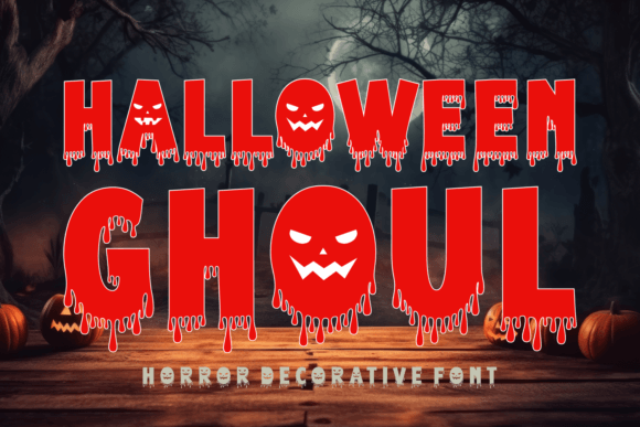 Halloween Ghoul Display Font for Spooky Brand Identity