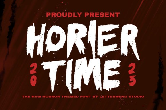 Horier Time: The Bloody Horror Display Font for High-Impact Campaigns