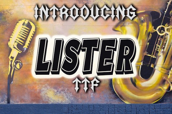 Lister: The Comic Style Display Font for Bold Campaigns