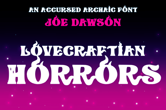 Lovecraftian Horrors Typeface: Elevate Dark-Themed Campaigns