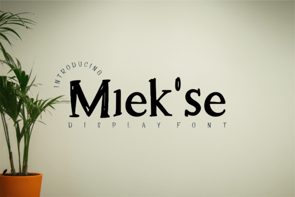 Miek se: A Premium Display Font for Distinctive Brand Identity