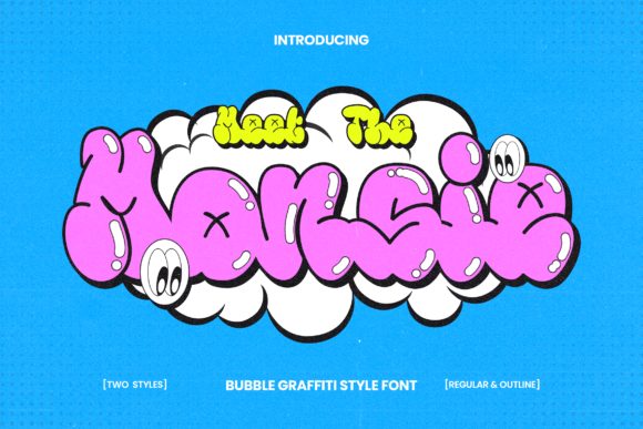 Monsie: The Ultimate Bubble Typeface for Nostalgic Craft Designs