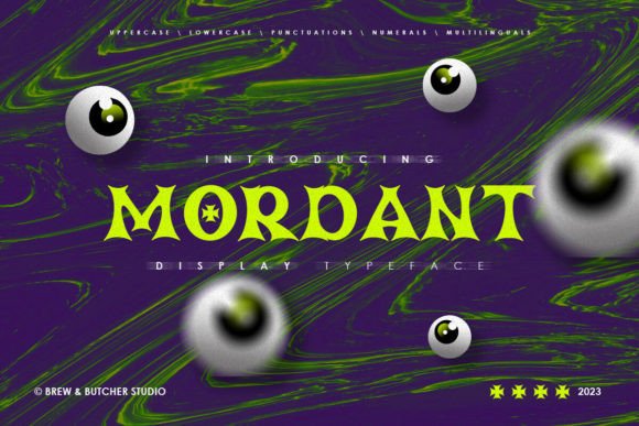 Mordant Typeface: A Bold Display Font for Distinctive Brand Identity
