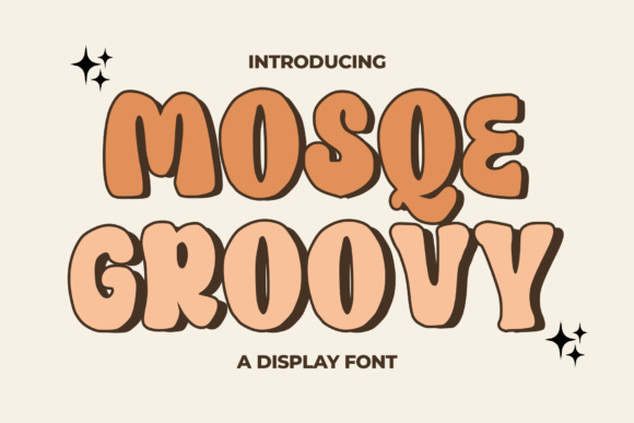 Mosqe Groovy: The Bold Display Font for Playful Brand Identity