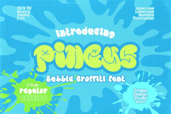 Pineys Display Font: A Nostalgic Typeface for Bold Campaigns