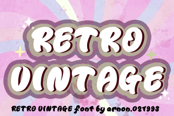 Retro Vintage Typeface: A Wavy Display Font for Digital Brands