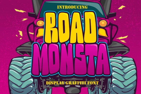 Road Monsta: The Bold Display Typeface for Urban Web Design