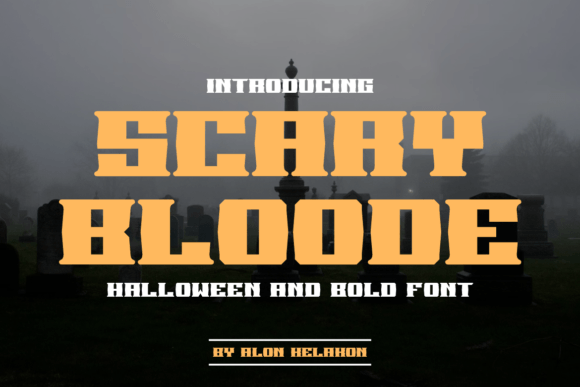 Scary Bloode Typeface: Elevate Your Brand’s Visual Impact