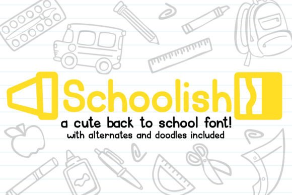Schoolish: A Playful Display Typeface for Editorial Design