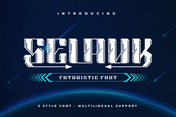 Selauk: A Futuristic Display Font for Modern Brand Identity
