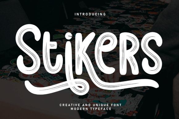 Stikers Typeface: Bold Brush Typography for High-Impact Web Design