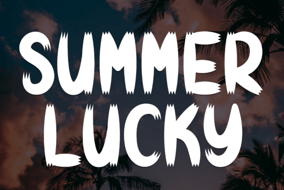 Summer Lucky: A Sweet Display Font for Playful Brand Identity