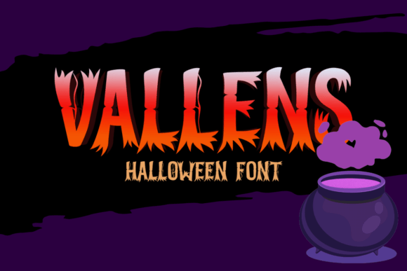 Vallens: A Spooky Display Font for Memorable Halloween Branding