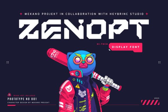 Zenopt: The Futuristic Display Font for Modern Crafters